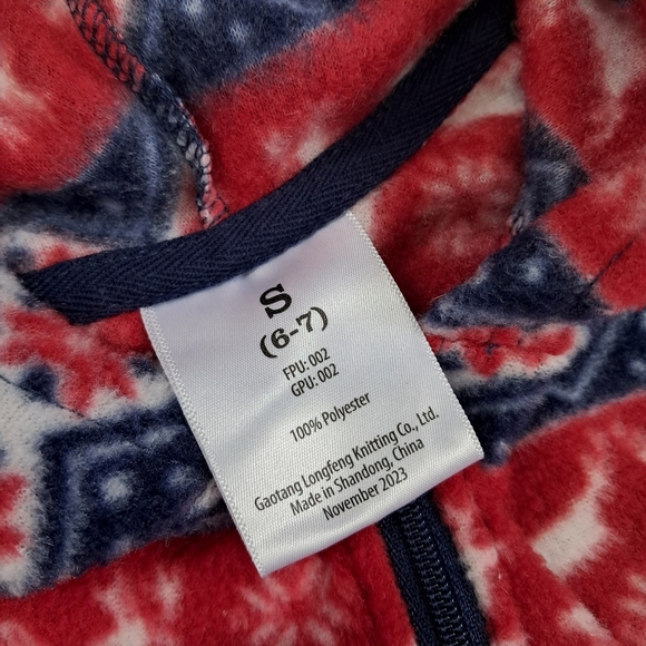 Merry Moments Family Matching Reindeer/Snowflake Pattern Fleece Zip Front Pajama - Picture 8 of 9